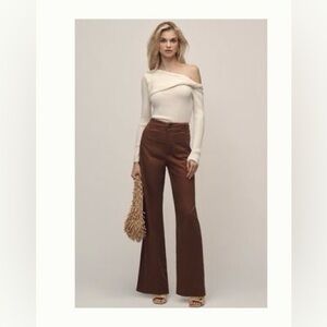 Maeve Chocolate Brown Flare Pants